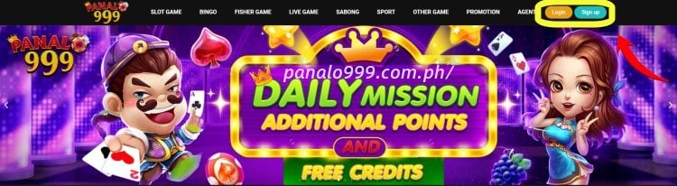PANALO999 Online Casino login o register now interface